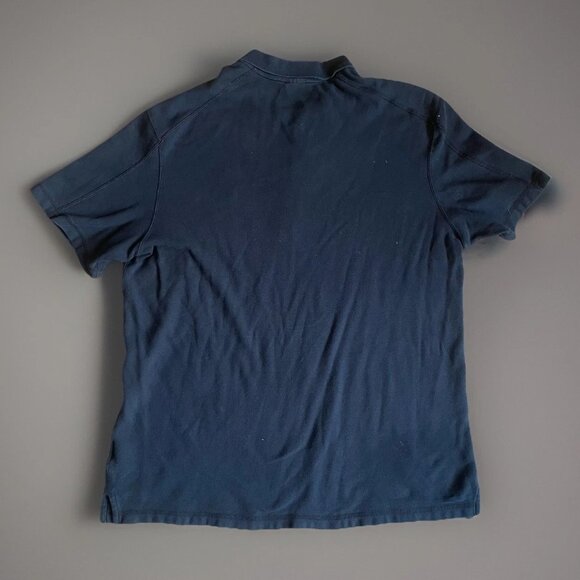 Vtg Jordan Polo Shirt Mens XXL Black Gray Embroidered Jumpman Nike Air Rugby Y2K - Picture 2 of 8